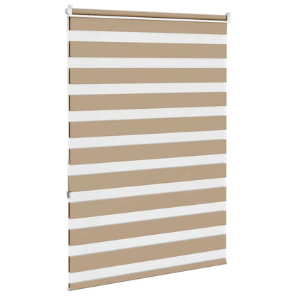 Zebra rullegardin sandbrun 105x150 cm stofbredde 100,9 cm polyester