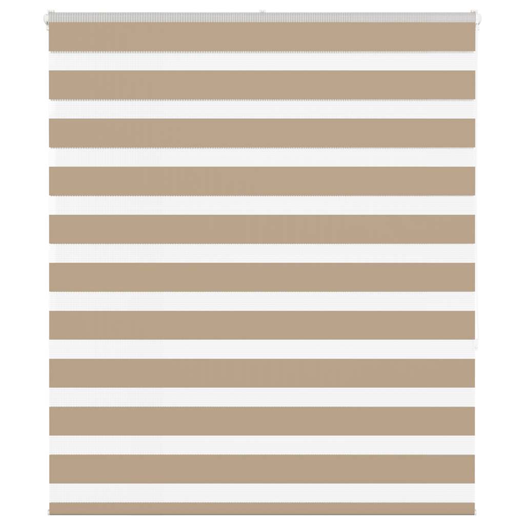 Zebra rullegardin sandbrun 120x150 cm stofbredde 115,9 cm polyester