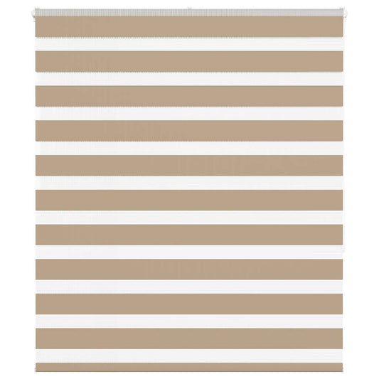 Zebra rullegardin sandbrun 120x150 cm stofbredde 115,9 cm polyester