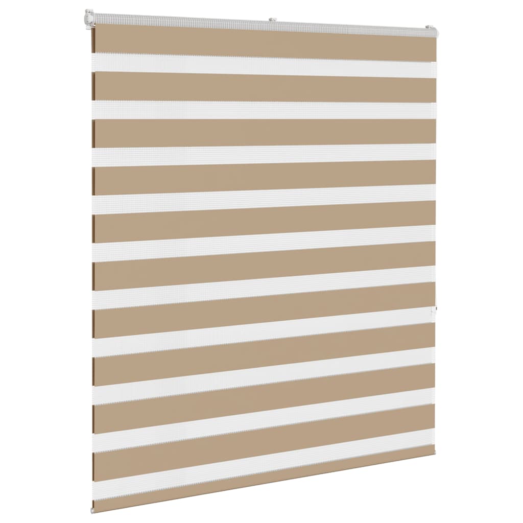 Zebra rullegardin sandbrun 120x150 cm stofbredde 115,9 cm polyester