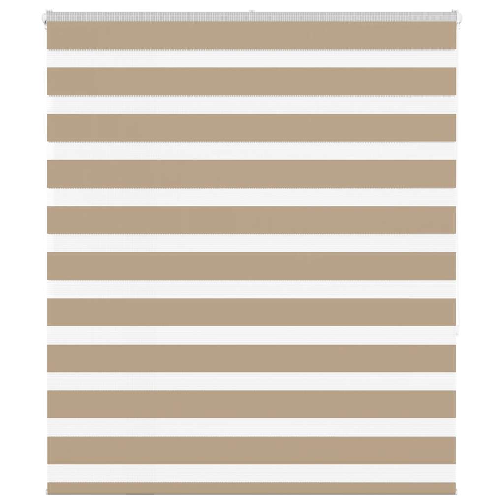 Zebra rullegardin sandbrun 125x150 cm stofbredde 120,9 cm polyester