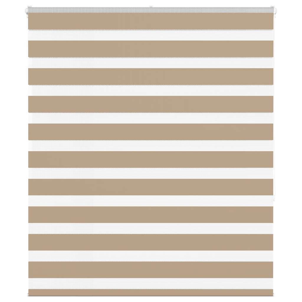 Zebra rullegardin sandbrun 135x150 cm stofbredde 130,9 cm polyester