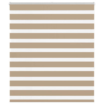 Zebra rullegardin sandbrun 135x150 cm stofbredde 130,9 cm polyester