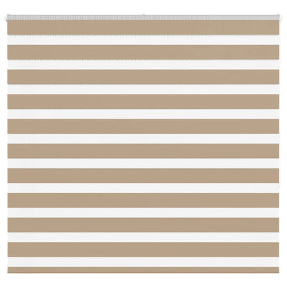 Zebrarollo Sandbraun 160x150 cm Stoffbreite 155,9 cm Polyester
