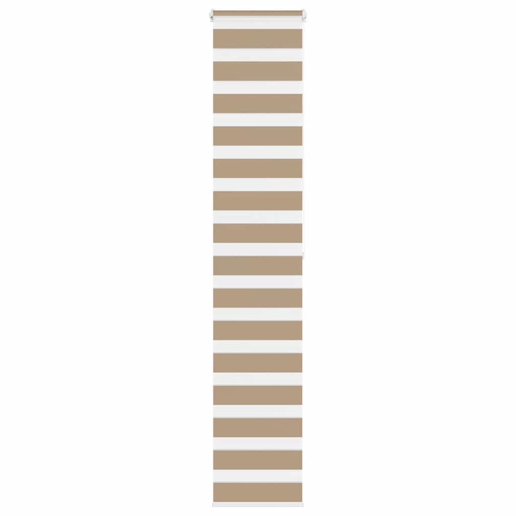 Zebra rullegardin sandbrun 40x200 cm stofbredde 35,9 cm polyester