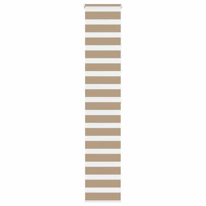 Zebra rullegardin sandbrun 40x200 cm stofbredde 35,9 cm polyester