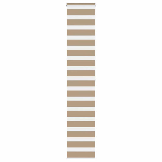 Zebra rullegardin sandbrun 40x200 cm stofbredde 35,9 cm polyester