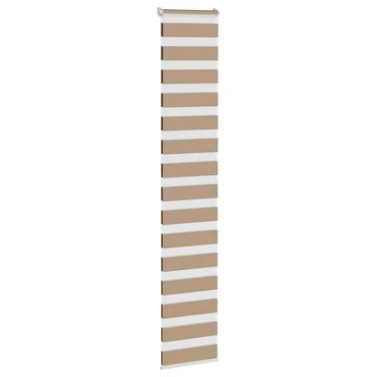 Zebra rullegardin sandbrun 45x200 cm stofbredde 40,9 cm polyester