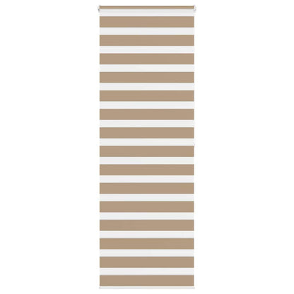 Zebrarollo Sandbraun 80x200 cm Stoffbreite 75,9 cm Polyester