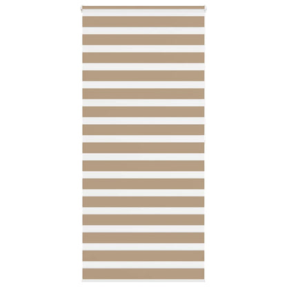 Doppelrollo Sandbraun 95x200 cm Stoffbreite 90,9 cm Polyester