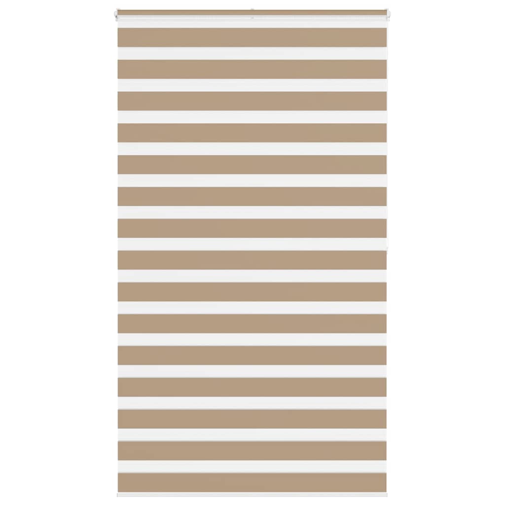 Zebra rullegardin sandbrun 125x200 cm stofbredde 120,9 cm polyester
