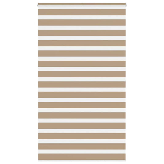 Zebra rullegardin sandbrun 125x200 cm stofbredde 120,9 cm polyester