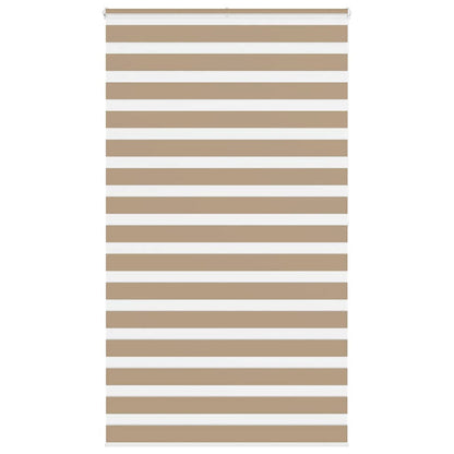 Zebrarollo Sandbraun 130x200 cm Stoffbreite 125,9 cm Polyester