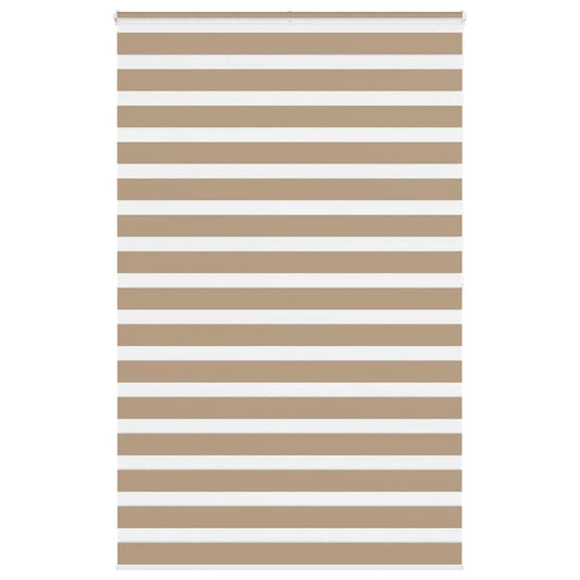 Zebrarollo Sandbraun 140x200 cm Stoffbreite 135,9 cm Polyester