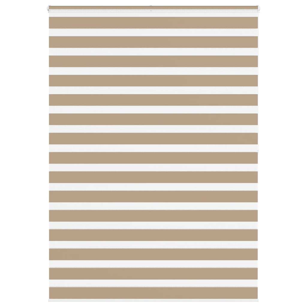 Zebra rullegardin sandbrun 155x200 cm stofbredde 150,9 cm polyester