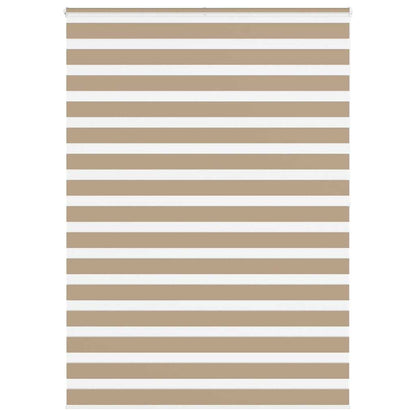 Zebra rullegardin sandbrun 155x200 cm stofbredde 150,9 cm polyester