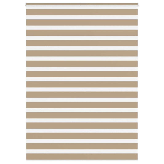 Zebra rullegardin sandbrun 155x200 cm stofbredde 150,9 cm polyester