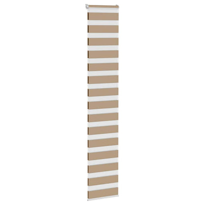 Zebra rullegardin sandbrun 40x230 cm stofbredde 35,9 cm polyester