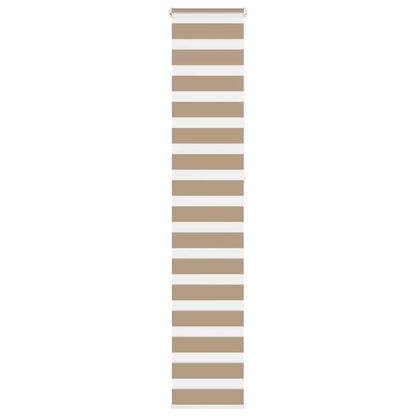 Zebra rullegardin sandbrun 50x230 cm stofbredde 45,9 cm polyester