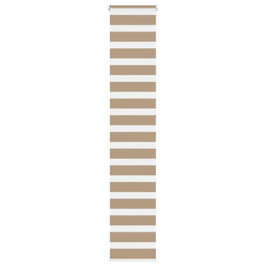 Zebra rullegardin sandbrun 50x230 cm stofbredde 45,9 cm polyester