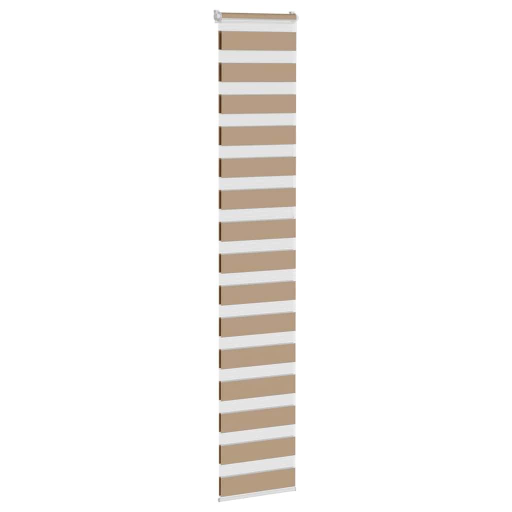 Zebra rullegardin sandbrun 50x230 cm stofbredde 45,9 cm polyester