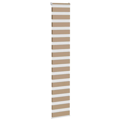 Zebra rullegardin sandbrun 50x230 cm stofbredde 45,9 cm polyester