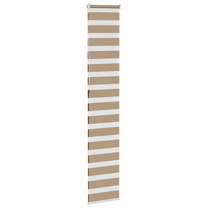Zebra rullegardin sandbrun 50x230 cm stofbredde 45,9 cm polyester
