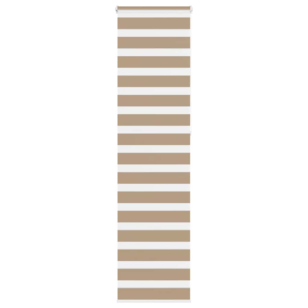 Zebra rullegardin sandbrun 55x230 cm stofbredde 50,9 cm polyester