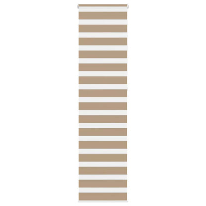 Zebra rullegardin sandbrun 55x230 cm stofbredde 50,9 cm polyester