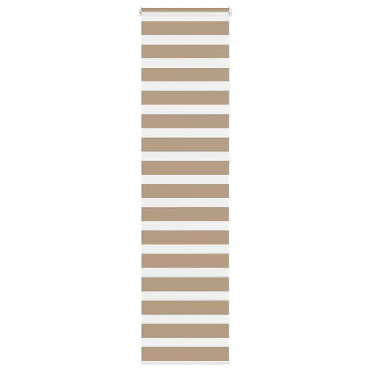 Zebra rullegardin sandbrun 55x230 cm stofbredde 50,9 cm polyester