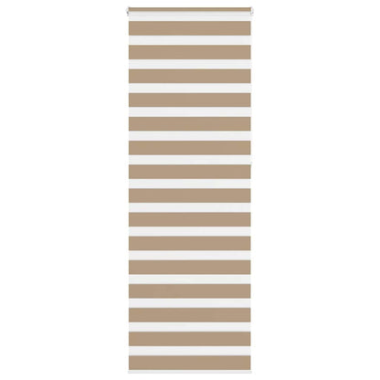 Zebrarollo Sandbraun 80x230 cm Stoffbreite 75,9 cm Polyester