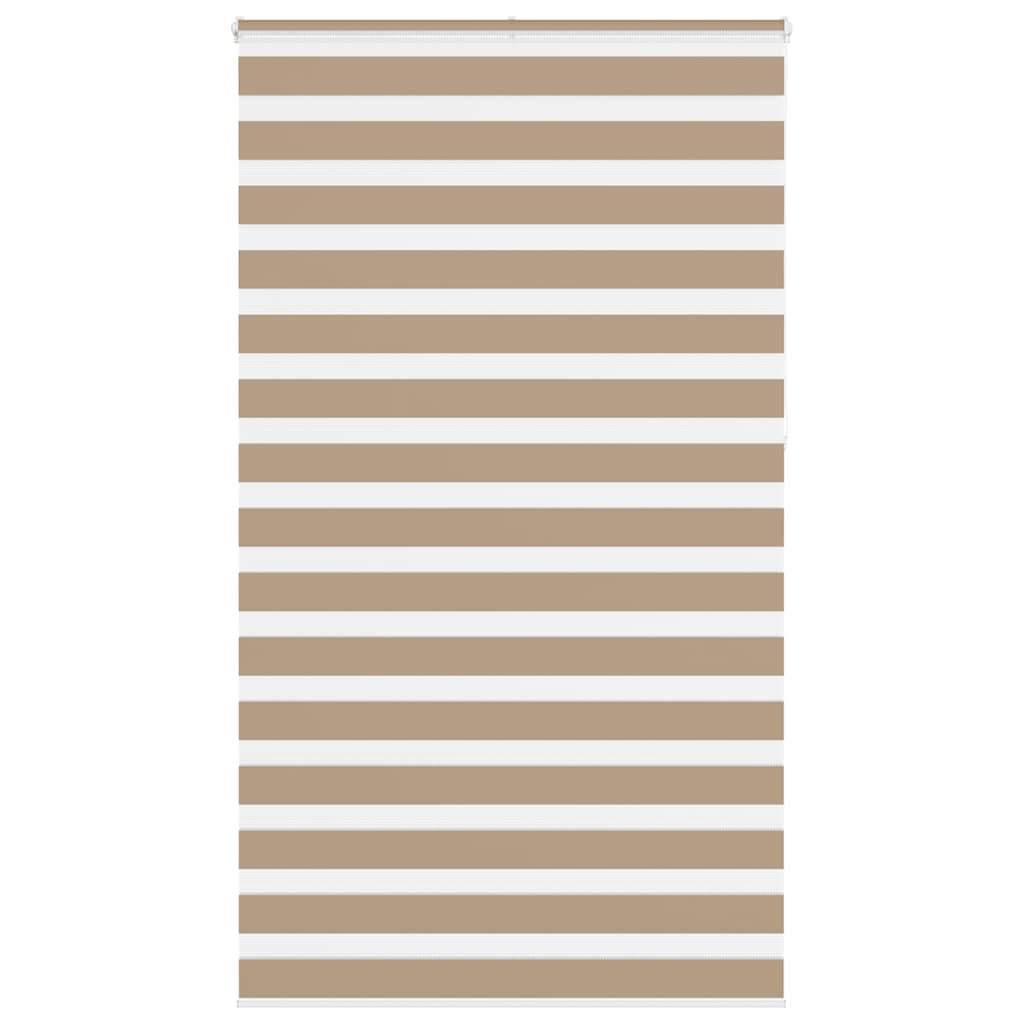 Zebra rullegardin sandbrun 120x230 cm stofbredde 115,9 cm polyester