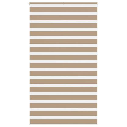 Zebra rullegardin sandbrun 120x230 cm stofbredde 115,9 cm polyester