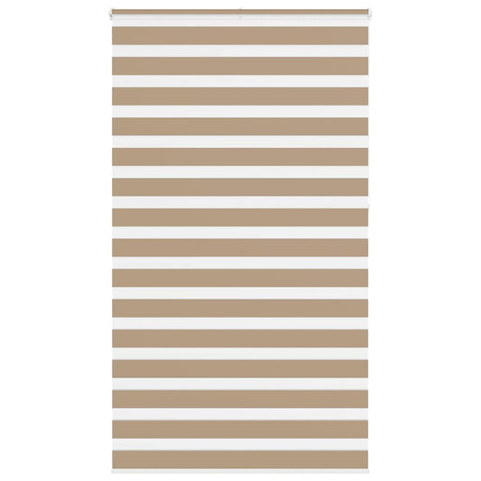 Zebra rullegardin sandbrun 120x230 cm stofbredde 115,9 cm polyester