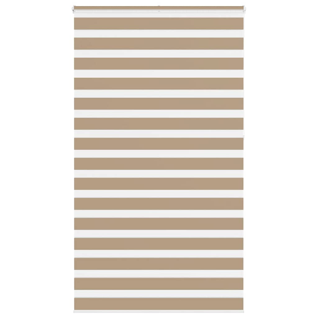 Zebra rullegardin sandbrun 135x230 cm stofbredde 130,9 cm polyester
