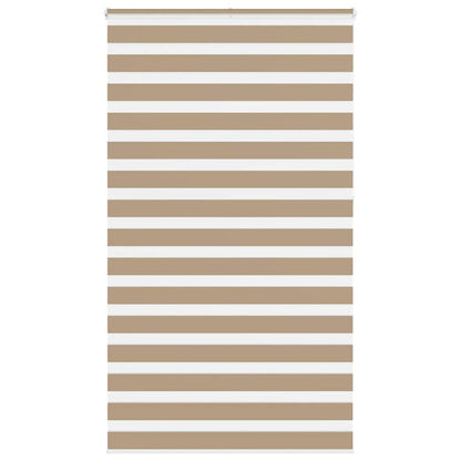 Zebra rullegardin sandbrun 135x230 cm stofbredde 130,9 cm polyester