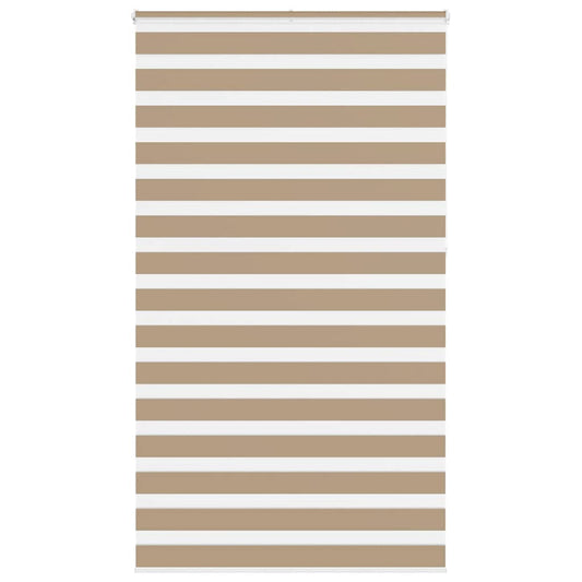 Zebra rullegardin sandbrun 135x230 cm stofbredde 130,9 cm polyester