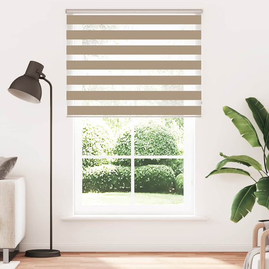 Zebrarollo Sandbraun 150x230 cm Stoffbreite 145,9 cm Polyester