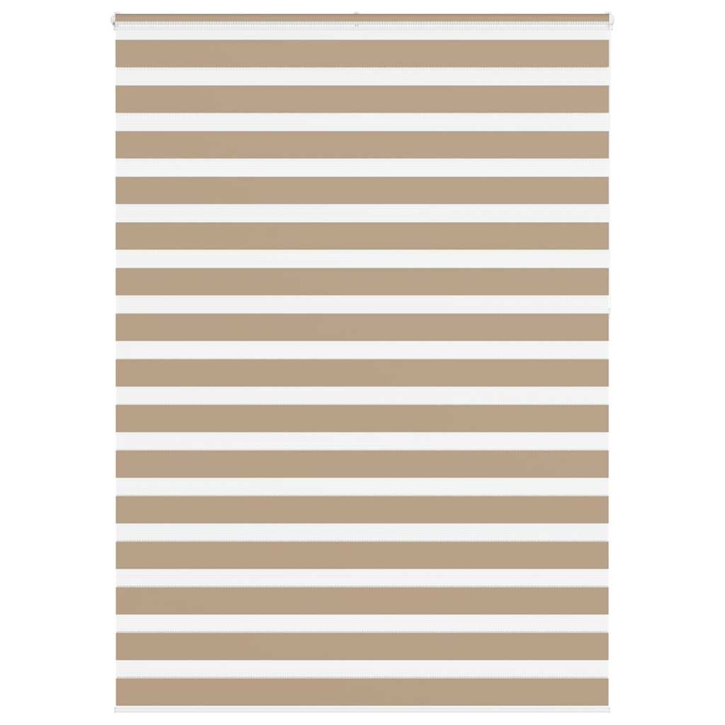 Zebra rullegardin sandbrun 155x230 cm stofbredde 150,9 cm polyester