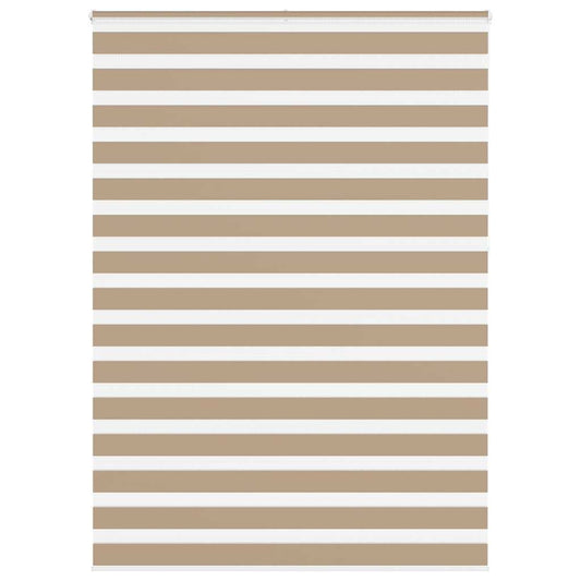 Zebra rullegardin sandbrun 155x230 cm stofbredde 150,9 cm polyester