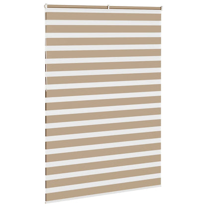Zebra rullegardin sandbrun 155x230 cm stofbredde 150,9 cm polyester