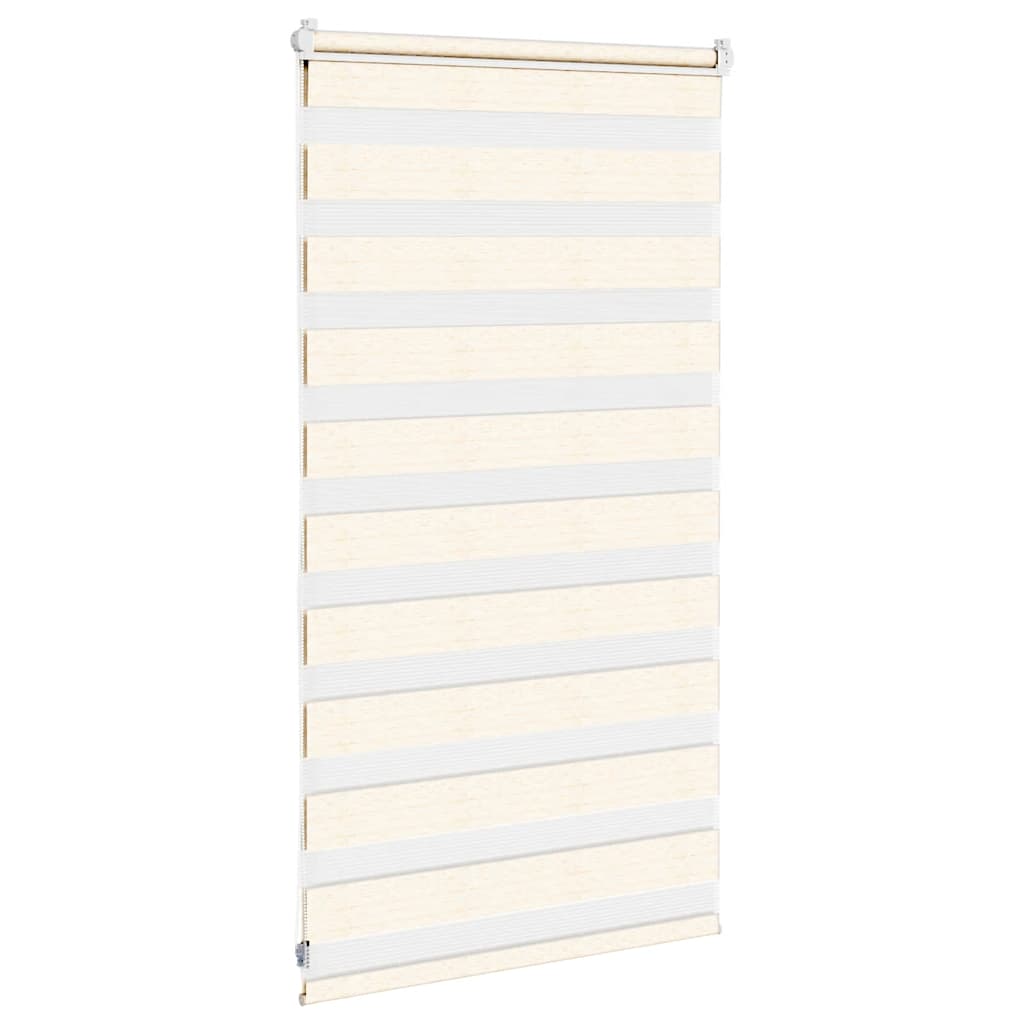 Zebra rullegardin marmor beige 80x100 cm stofbredde 75,9 cm polyester