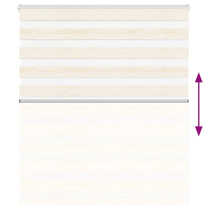 Zebra rullegardin marmor beige 120x100cm stofbredde 115,9cm polyester