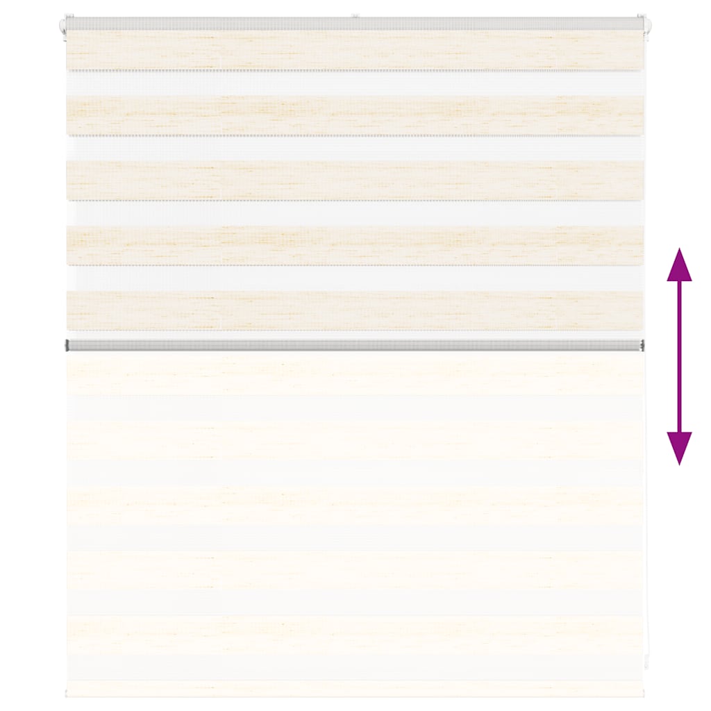 Zebra rullegardin marmor beige 130x100cm stofbredde 125,9cm polyester