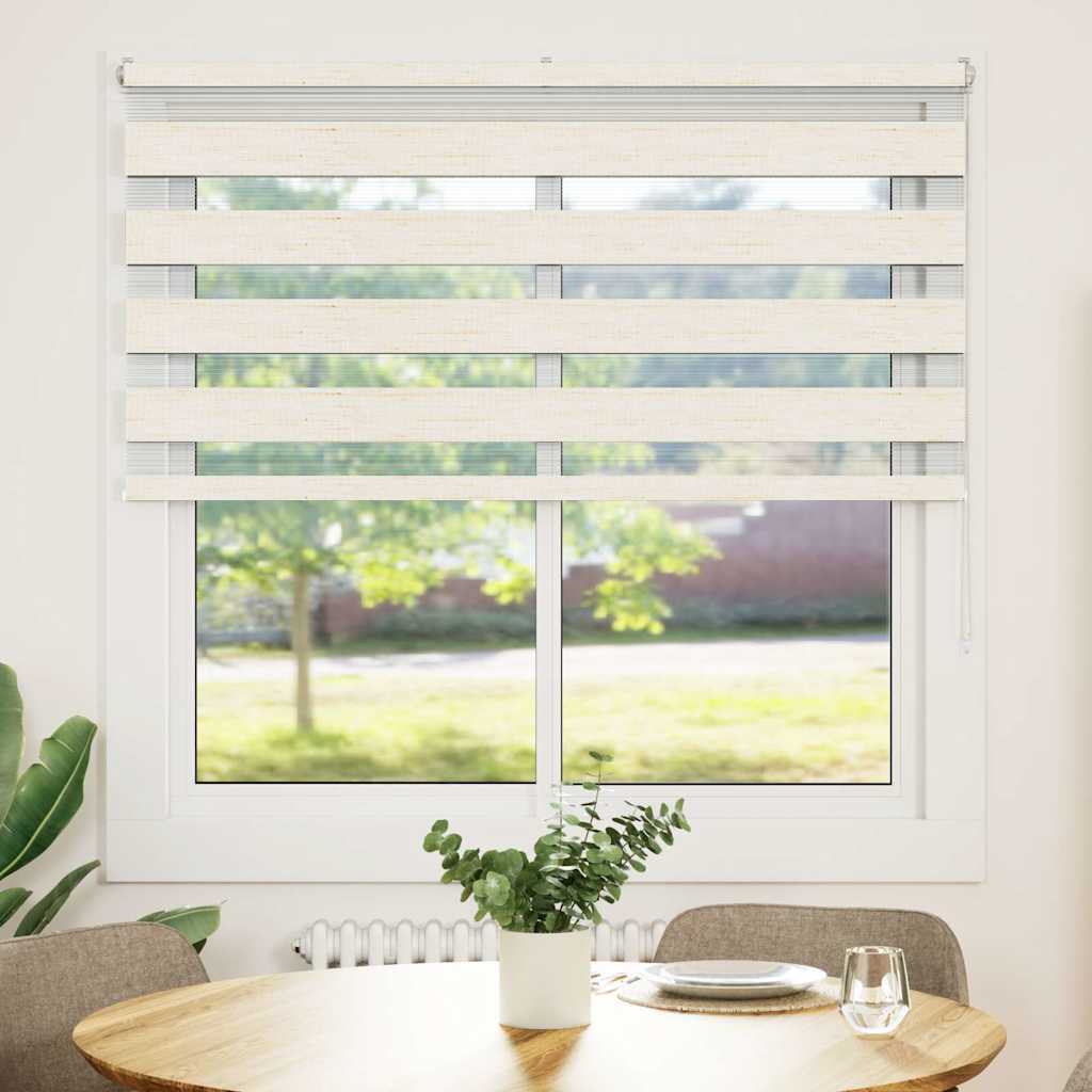 Zebra rullegardin marmor beige 145x100cm stofbredde 140,9cm polyester