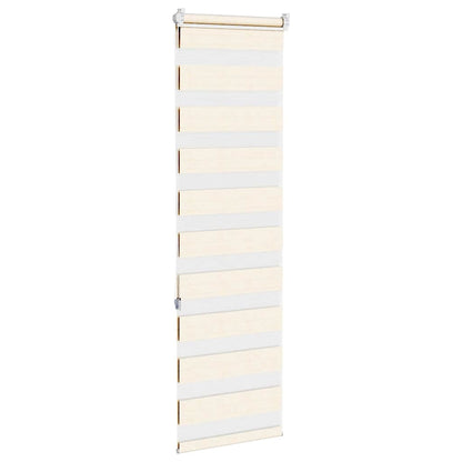 Zebra rullegardin marmor beige 40x150 cm stofbredde 35,9 cm polyester