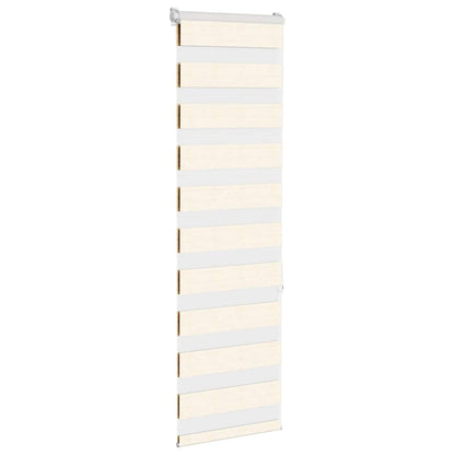 Zebra rullegardin marmor beige 45x150 cm stofbredde 40,9 cm polyester