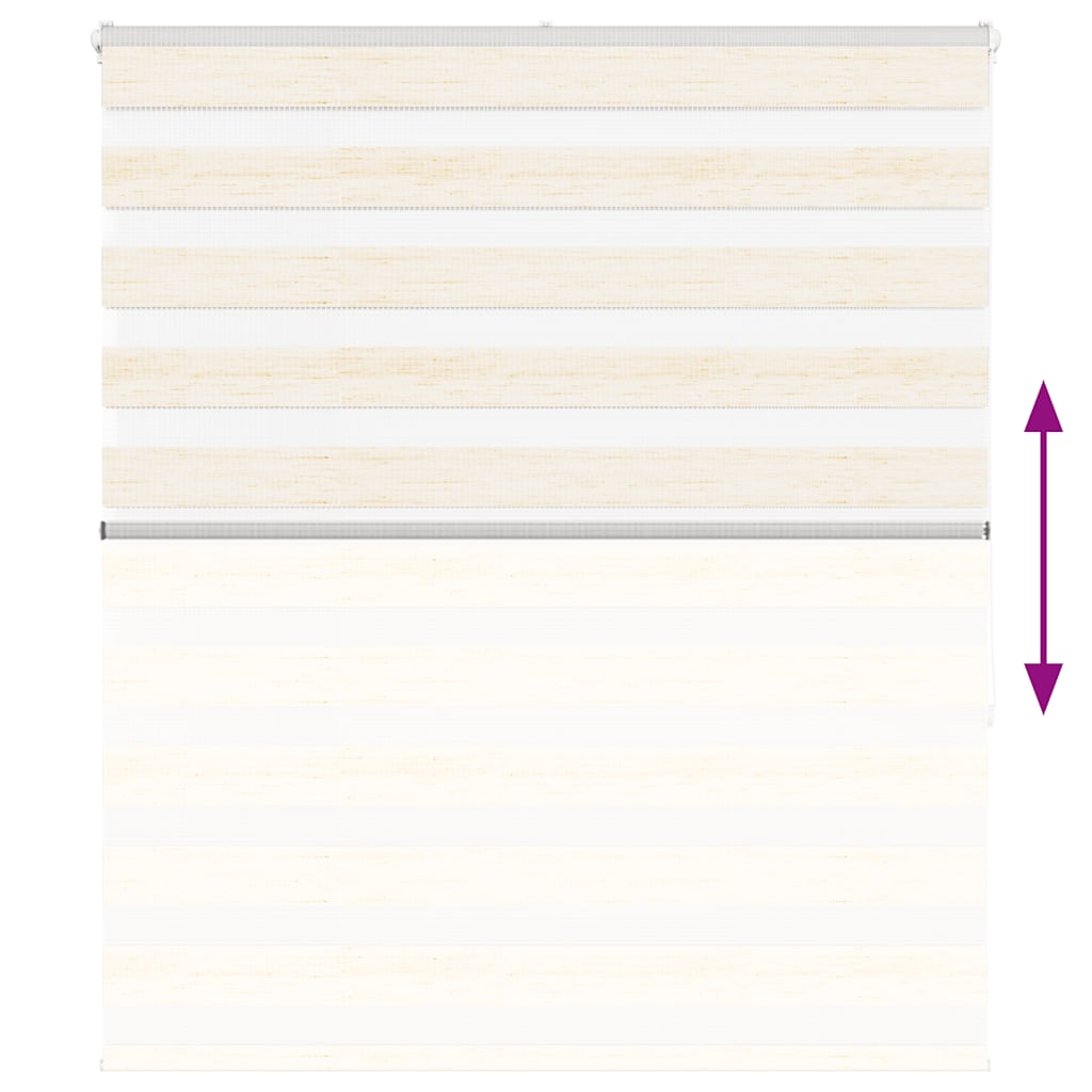 Zebra rullegardin marmor beige 130x150cm stofbredde 125,9cm polyester