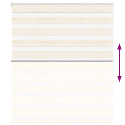 Zebra rullegardin marmor beige 130x150cm stofbredde 125,9cm polyester