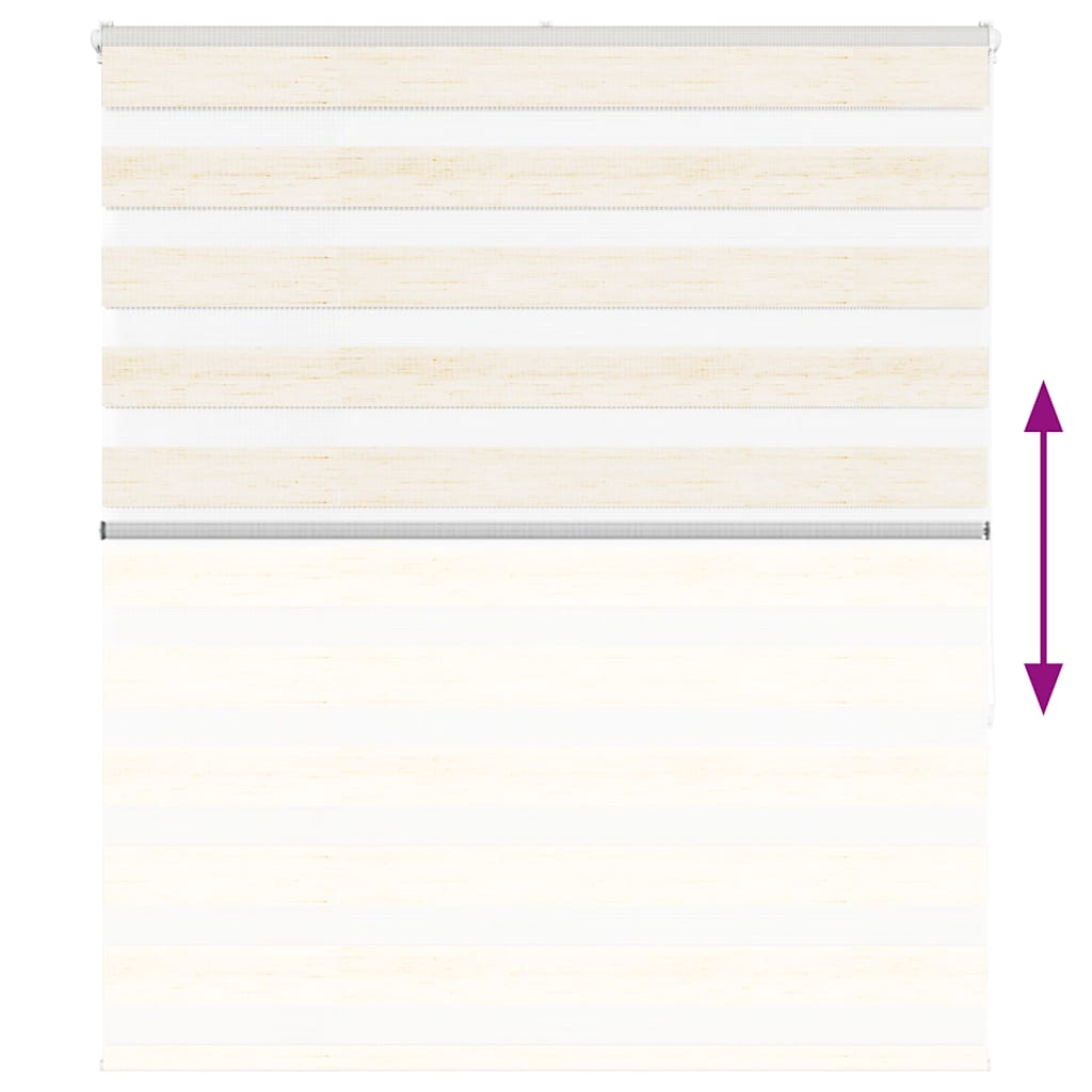 Zebra rullegardin marmor beige 135x150cm stofbredde 130,9cm polyester